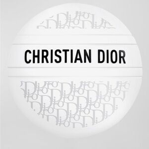 Christian Dior White Round Case